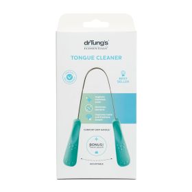 Tongue Cleaner, Stainless Steel with Assorted Grip Colors